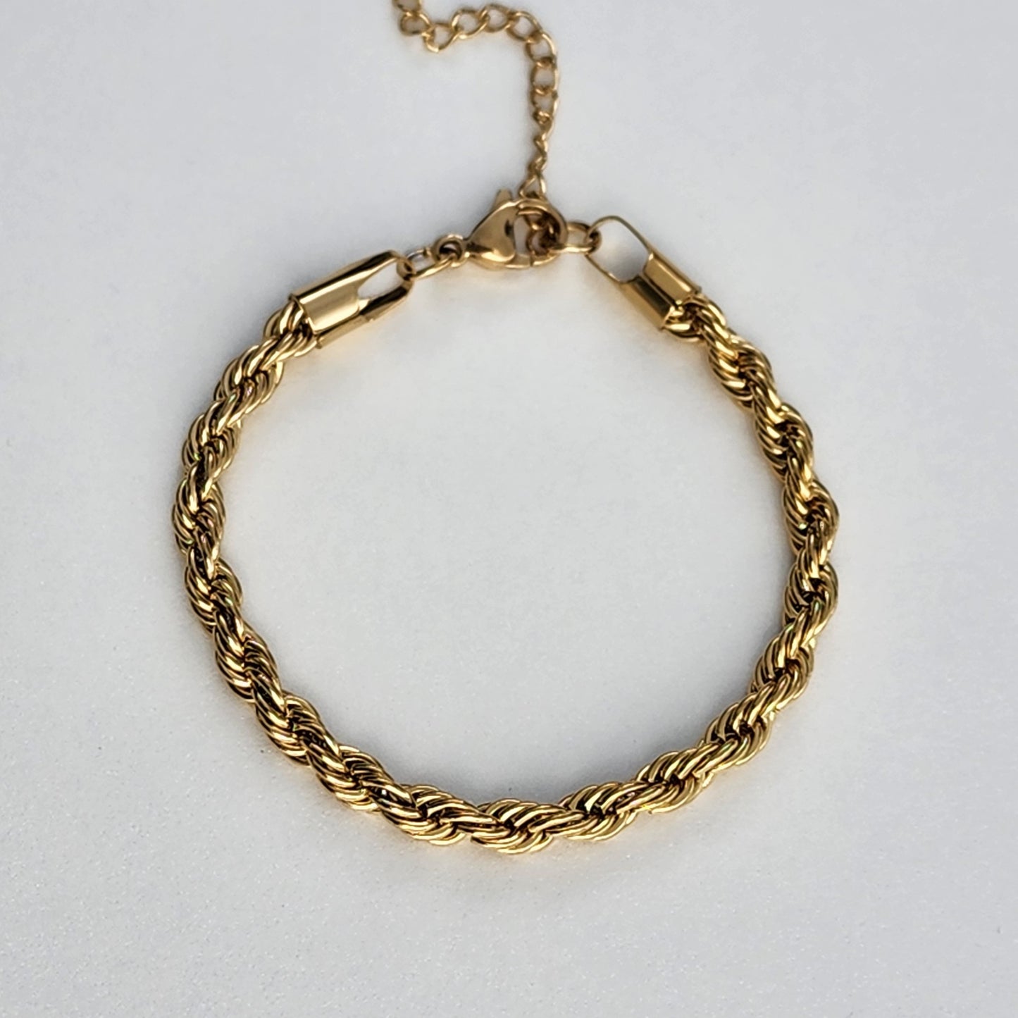 PULSERA TEJIDO LAZO 6mm ORO 18K LAMINADO