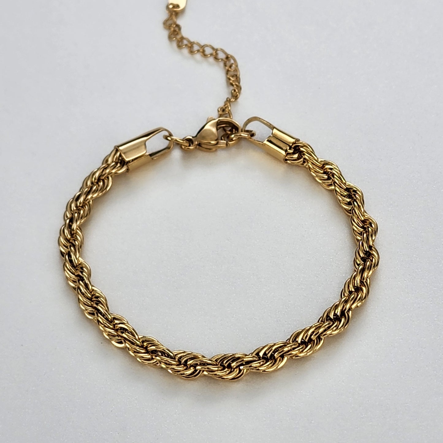 PULSERA TEJIDO LAZO 6mm ORO 18K LAMINADO