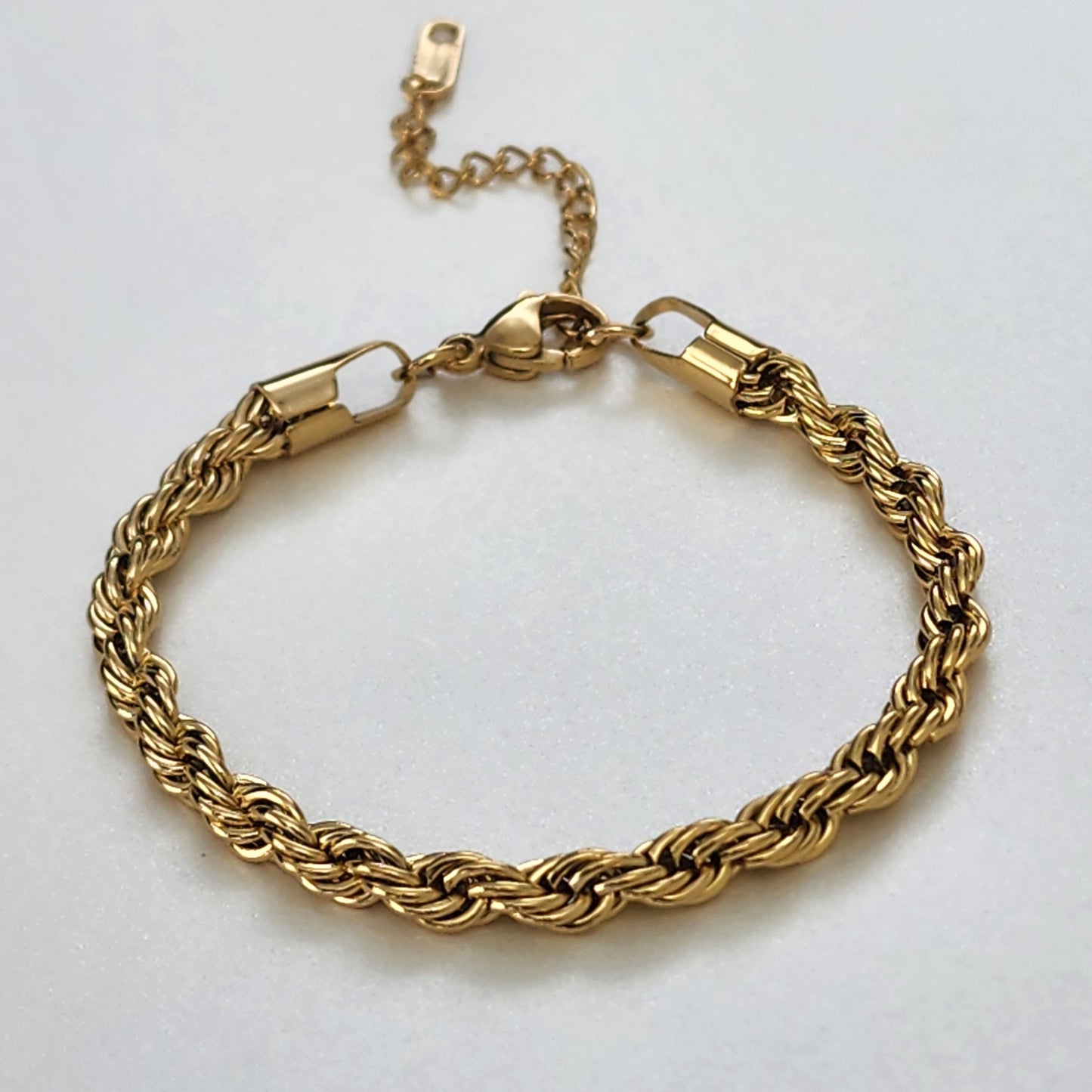 PULSERA TEJIDO LAZO 6mm ORO 18K LAMINADO