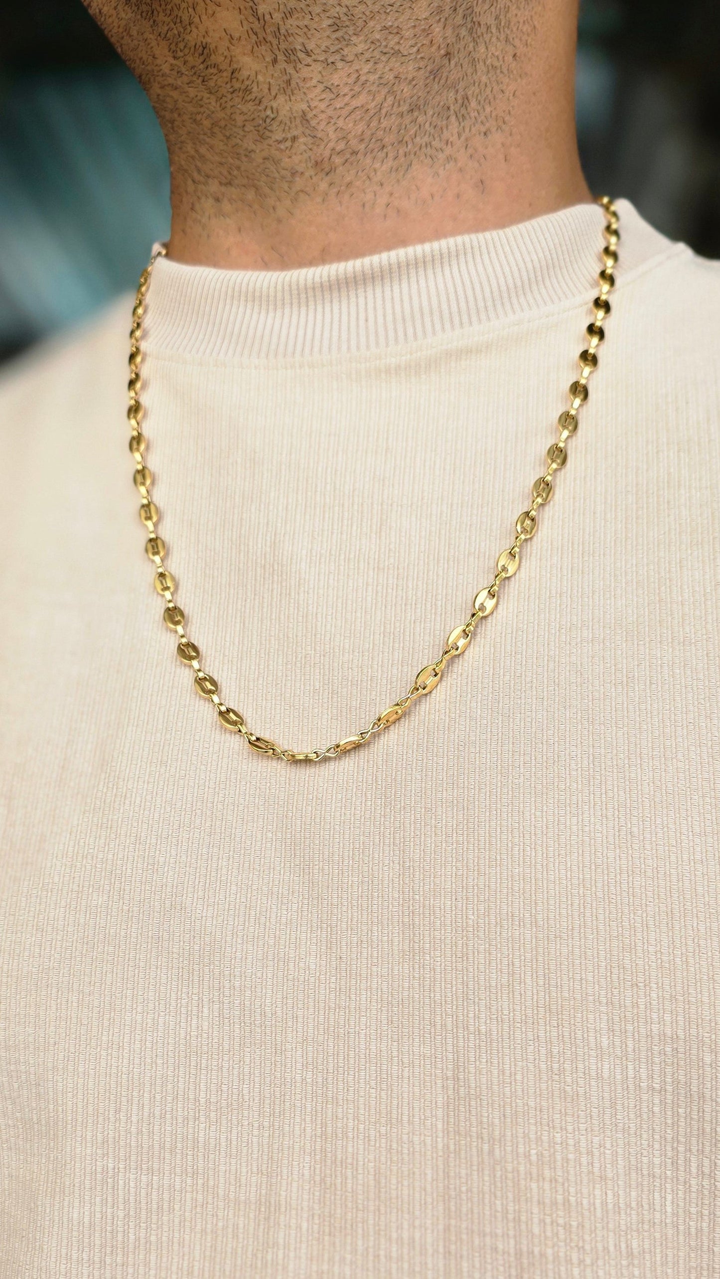 TEJIDO ANCLA 6mm ORO 18k LAMINADO