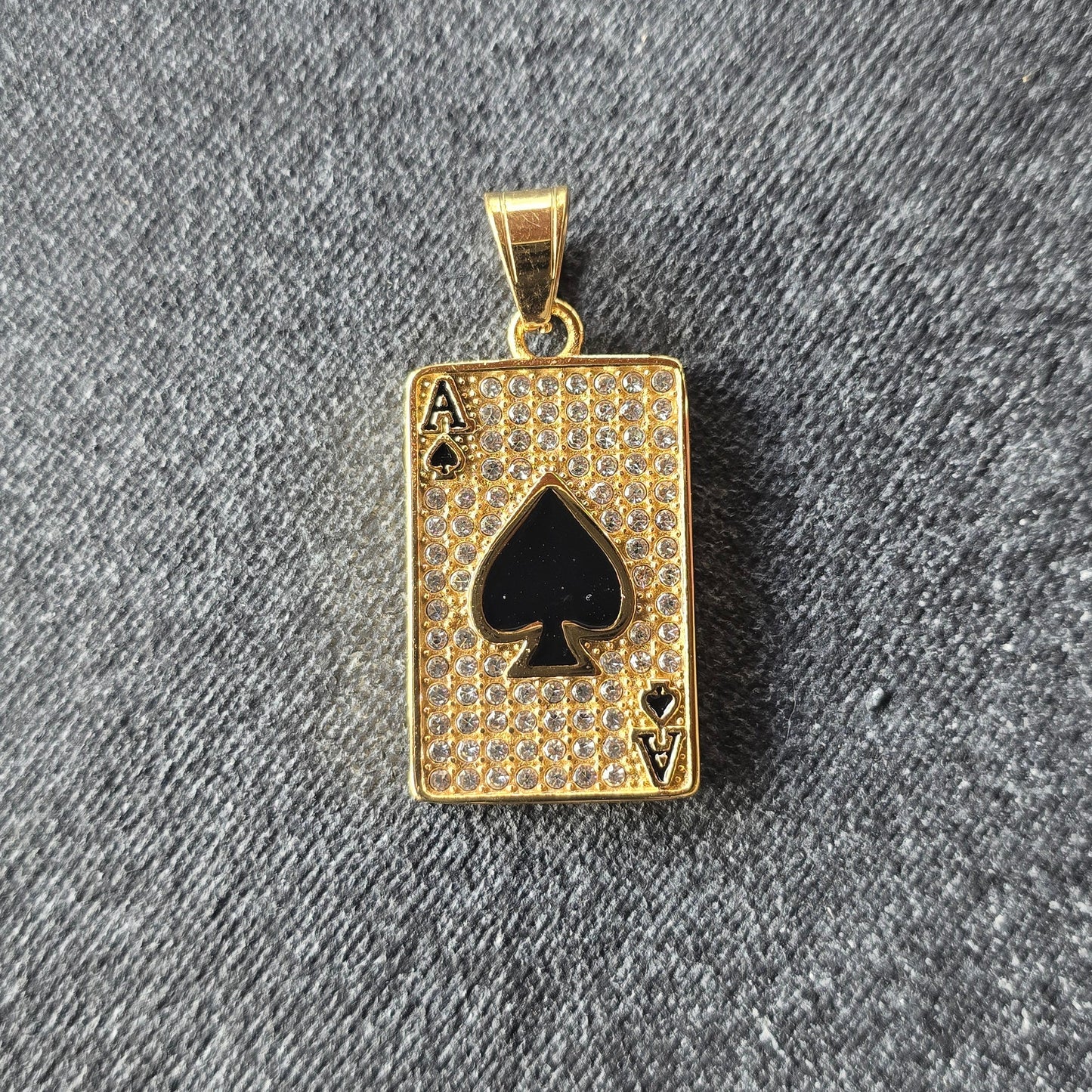 DIJE As DE PICAS ORO 18K LAMINADO