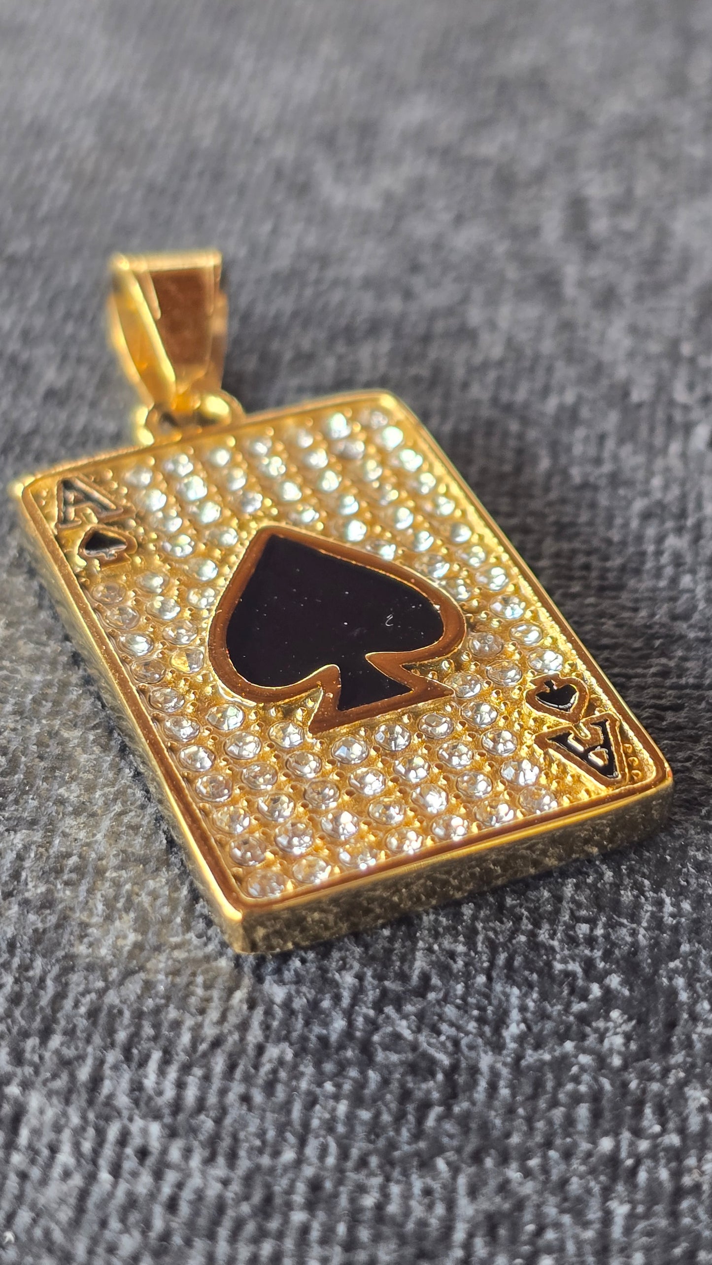 DIJE As DE PICAS ORO 18K LAMINADO