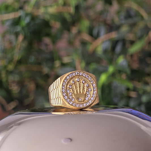 ANILLO CROWN ORO 18K LAMINADO